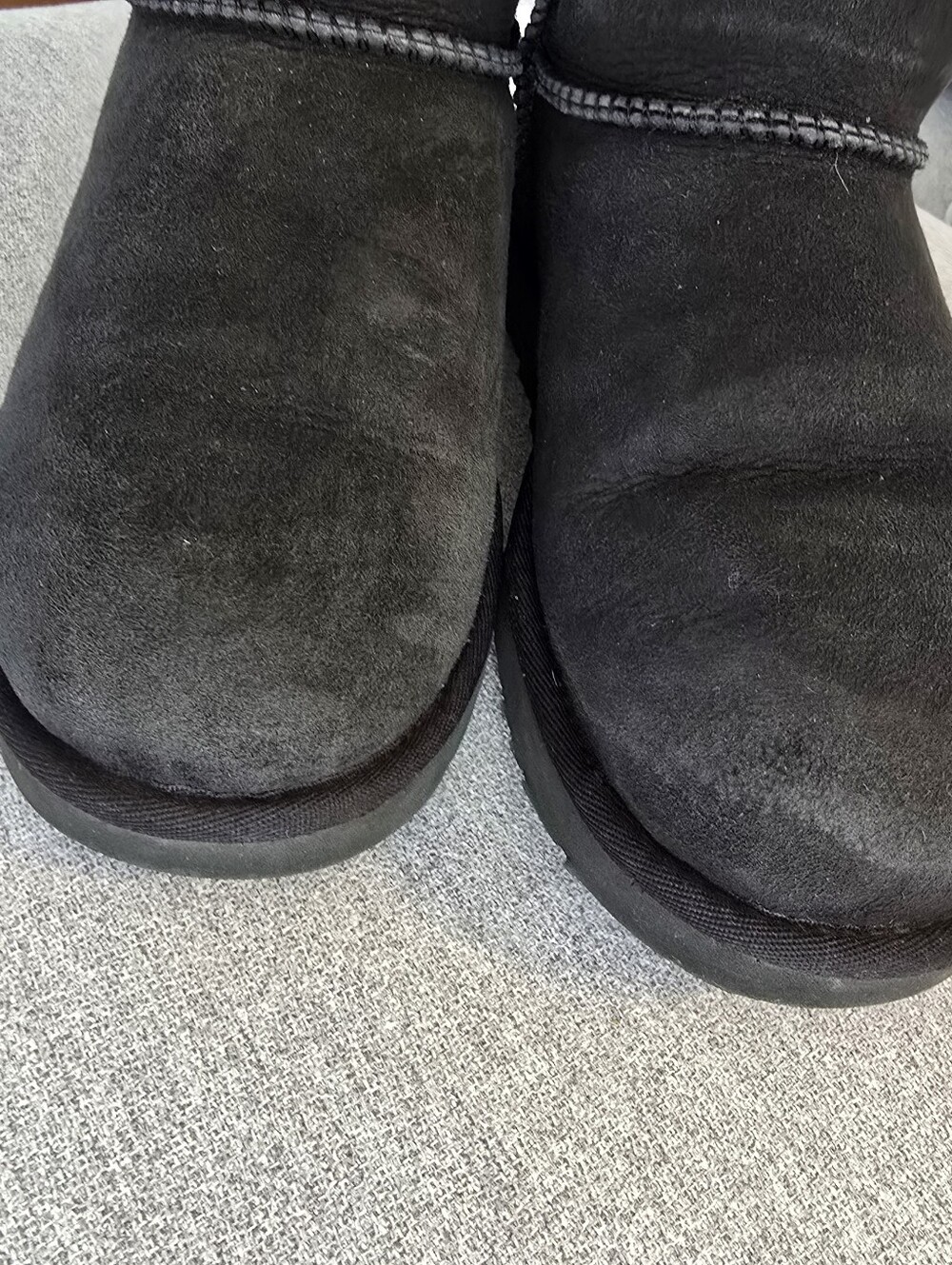 Black Shearling Lined Winter Boot - Women - Picture 13 of 14